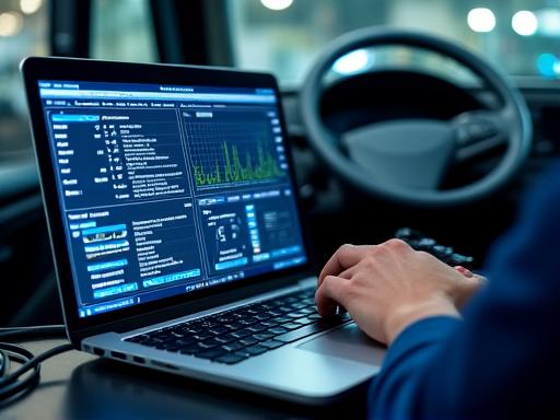 Computer diagnostic setup for trucks